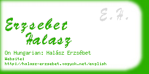erzsebet halasz business card